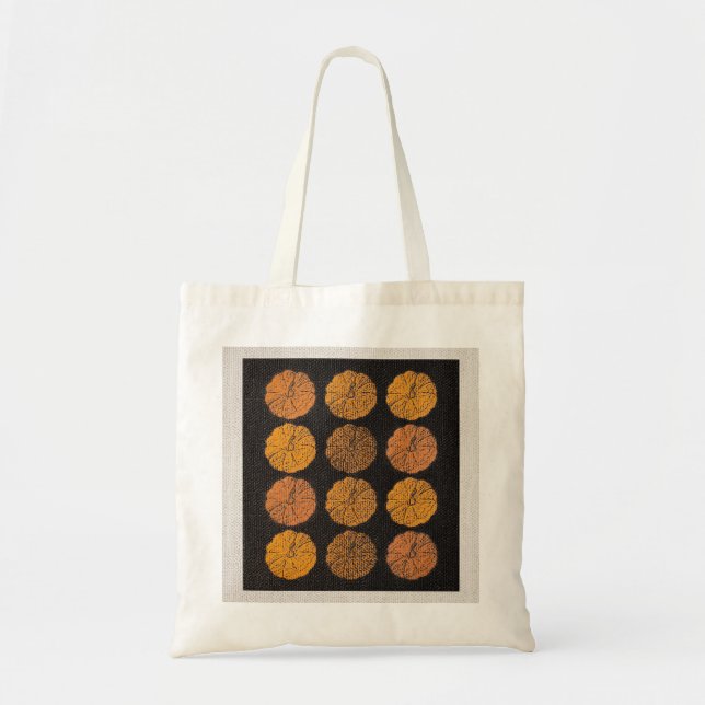 Pumpkin Pattern Orange Tragetasche (Vorne)