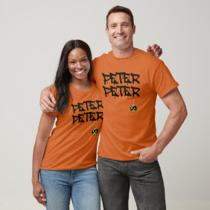 Pumpkin Peter Halloween Costume Beängstigend T-Shirt
