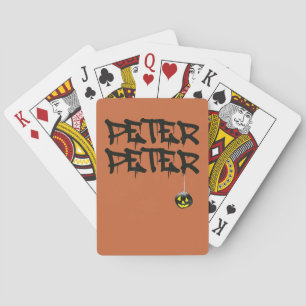 Pumpkin Peter Halloween Kostüm Beängstigender T -  Spielkarten