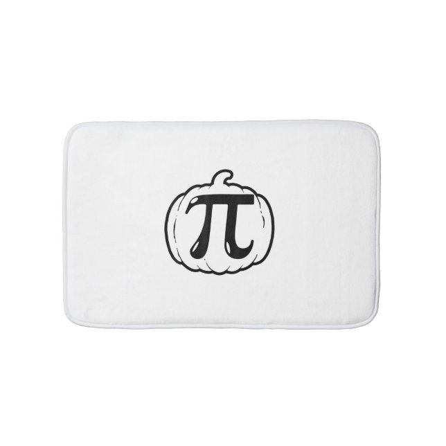 Pumpkin Pi Funny Mathematih Halloween & Erntedank  Badematte (Vorderseite)