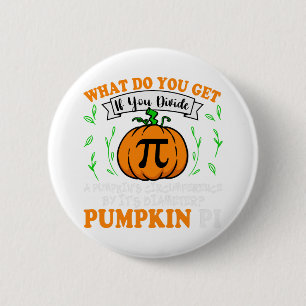 Pumpkin Pi Halloween Math Button