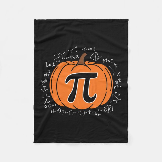 Pumpkin Pi Pie Math Lehrer Funny Halloween Danke Fleecedecke (Vorderseite)