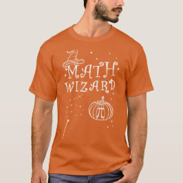 Pumpkin Pi Pie Wizard Hat Mathe Teacher Halloween T-Shirt