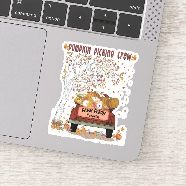 Pumpkin Picking-Crew Aufkleber (Detail)