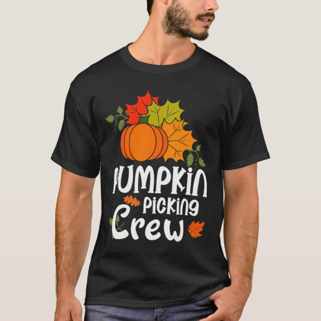 Pumpkin Picking-Crew für die Valentinfamilie T-Shirt (Vorderseite)