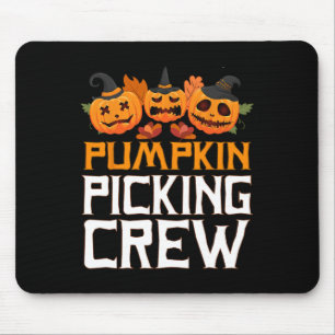 Pumpkin Picking Crew Halloween Familie Matching Mousepad