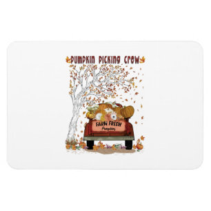 Pumpkin Picking-Crew Magnet