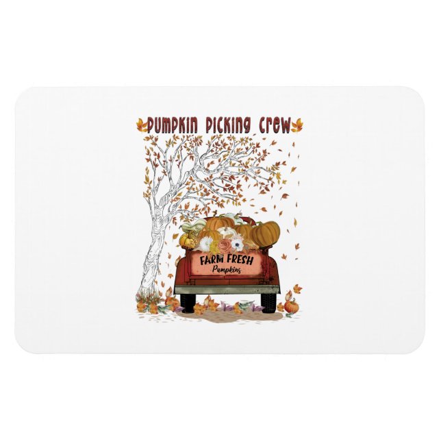 Pumpkin Picking-Crew Magnet (Horizontal)