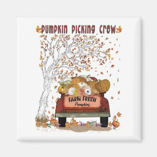 Pumpkin Picking Crew Schürze Magnet