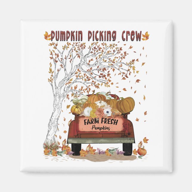 Pumpkin Picking Crew Schürze Magnet (Vorne)