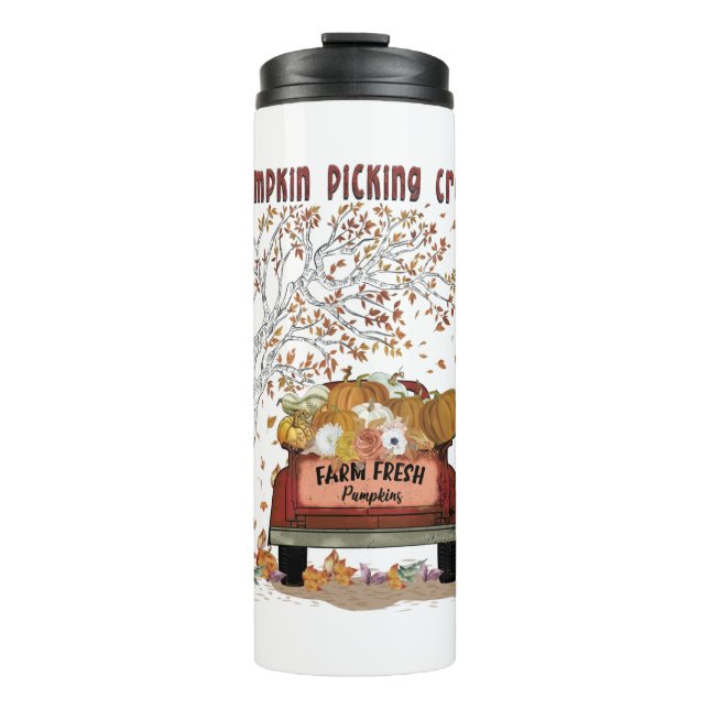Pumpkin Picking-Crew Thermosbecher (Vorderseite)