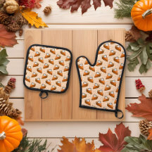 Pumpkin Pie auf Orange Karierten Erntedank