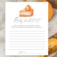 Pumpkin Pie - Baby Eimer List Game