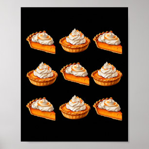 Pumpkin Pie Buffet Erntedank Ugly Costume Poster