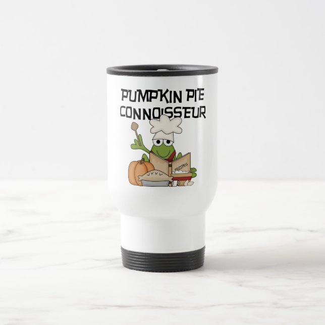 Pumpkin Pie Connoisseur Tshirts und Geschenke Reisebecher (Mittel)