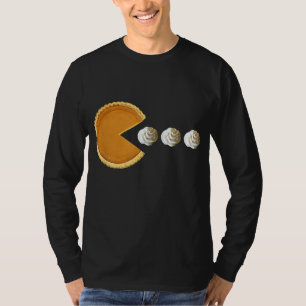 Pumpkin Pie Eating Cream Funny Boys Danke T-Shirt