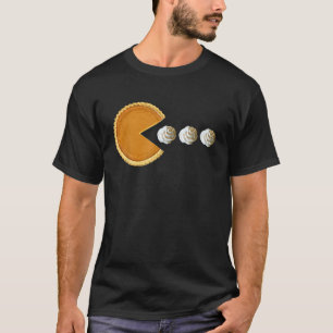 Pumpkin Pie Eating Cream Funny Boys Danke T-Shirt