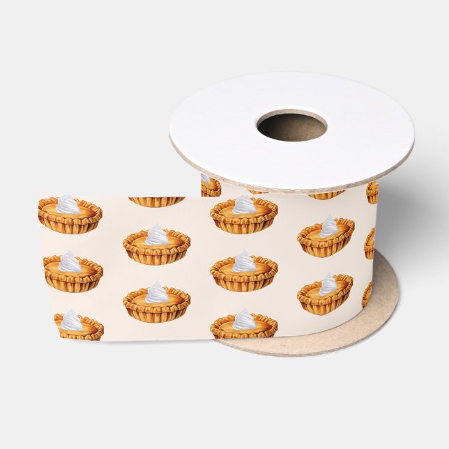 Pumpkin Pie Erntedank Party Satin Ribbon Satinband (Spule)
