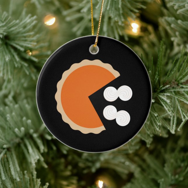 Pumpkin Pie Erntedank Spaß Pumpkin Saison Keramik Ornament (Baum)