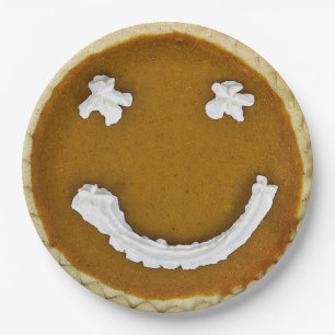Pumpkin Pie Face Pappteller
