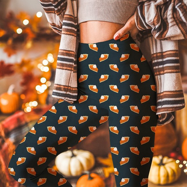 Pumpkin Pie Fall Erntedank Navy Leggings (Von Creator hochgeladen)