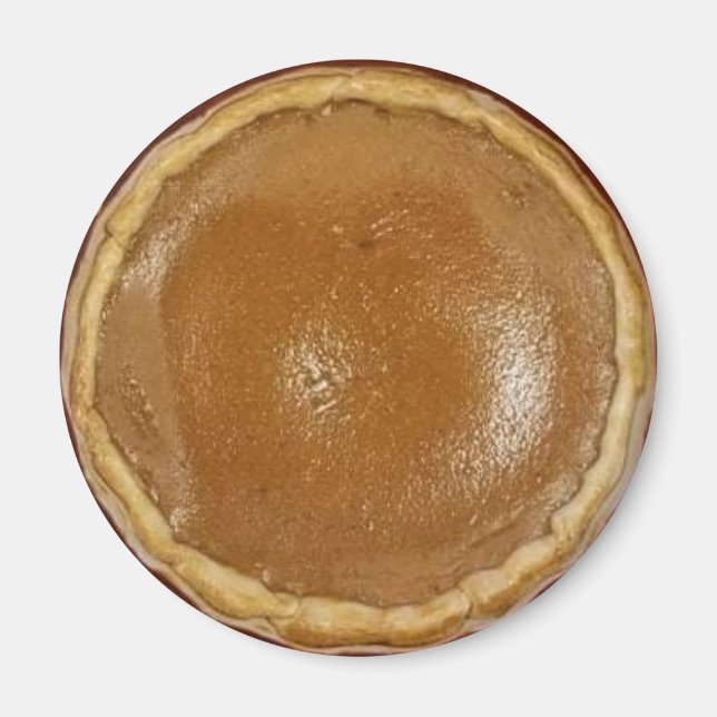 Pumpkin Pie Food Foto Magnet (Vorne)
