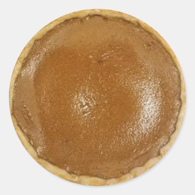 Pumpkin Pie Food Foto Runder Aufkleber (Vorderseite)