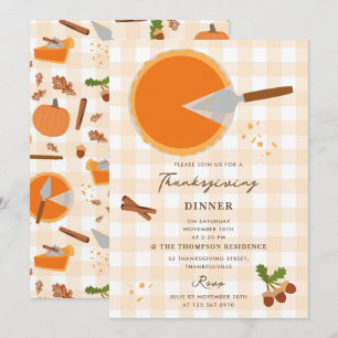Pumpkin Pie Herbst Erntedank Einladung