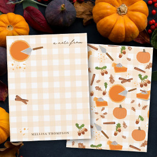 Pumpkin Pie Herbst Erntedank Mitteilungskarte