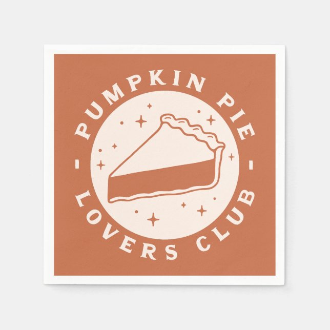 Pumpkin Pie Lovers Club Serviette (Vorderseite)