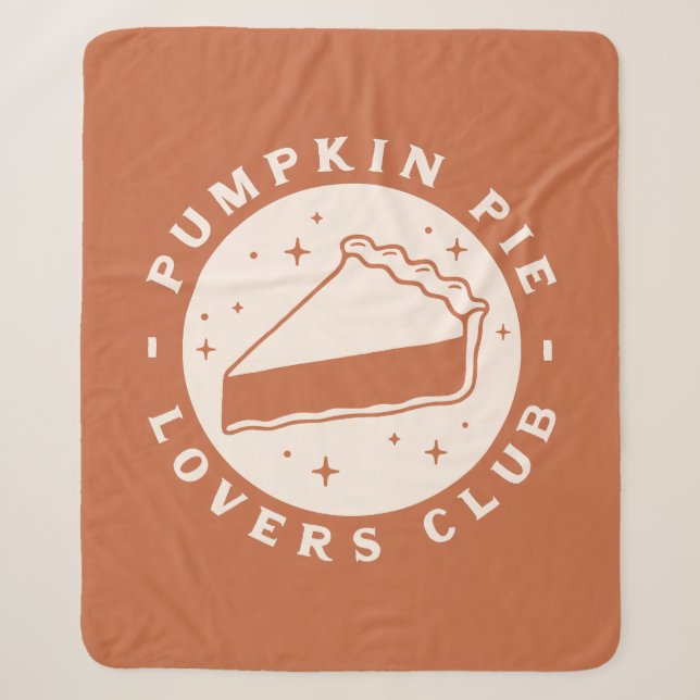 Pumpkin Pie Lovers Club Sherpadecke (Vorderseite)