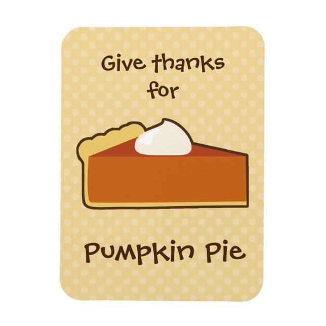 Pumpkin Pie Magnet (Vertikal)
