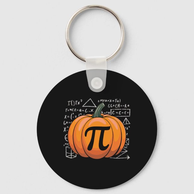 Pumpkin Pie Math Funny Erntedank Pi Day Math Schlüsselanhänger (Vorderseite)