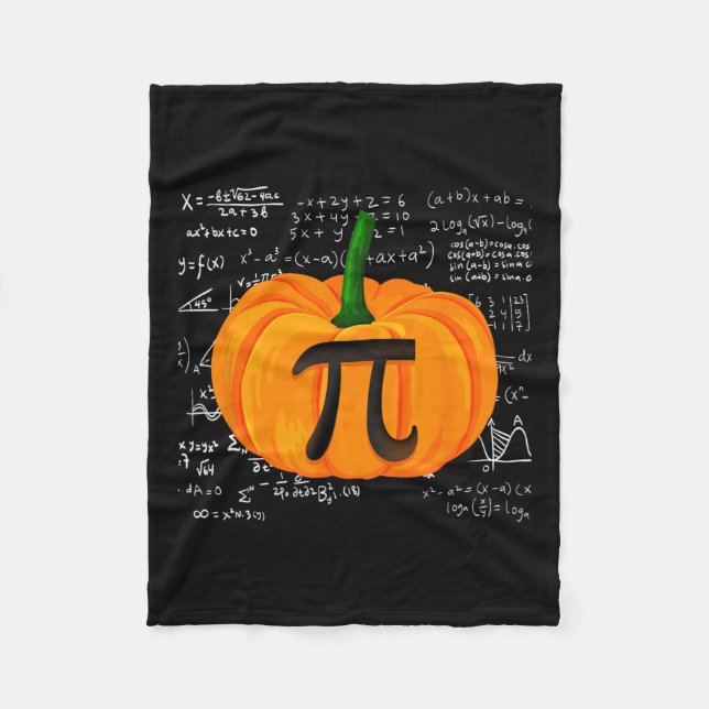 Pumpkin Pie Math Funny Halloween Erntedank Pi D Fleecedecke (Vorderseite)