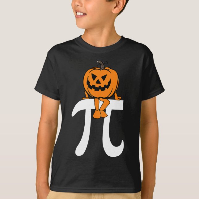 Pumpkin Pie Math Funny Halloween Erntedank Pi D T-Shirt (Vorderseite)
