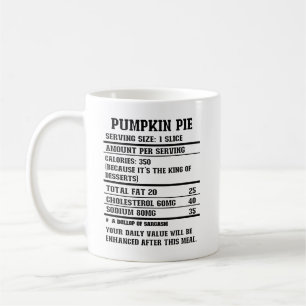 Pumpkin Pie Nutrition Fakt.b Kaffeetasse