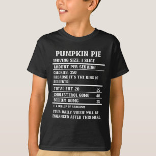 Pumpkin Pie Nutrition Fakt.b T-Shirt