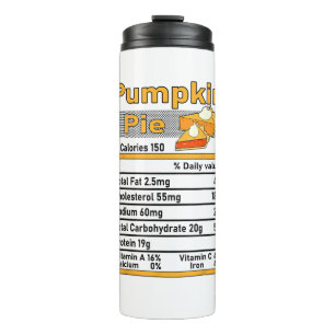 Pumpkin Pie Nutrition Fakten Family Erntedank Co Thermosbecher