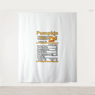Pumpkin Pie Nutrition Fakten Family Erntedank Co Wandteppich