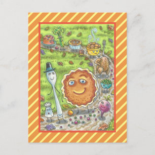 PUMPKIN PIE PARADE, ERNTEDANK FEIERFEIERLICHES FEI POSTKARTE