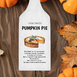 Pumpkin Pie Recipe Erntedank Geschenk Schneidebrett