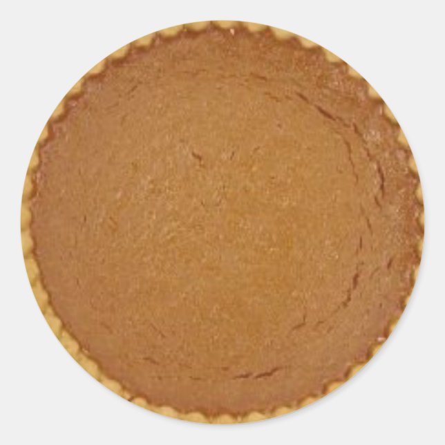 Pumpkin Pie Runder Aufkleber (Vorderseite)