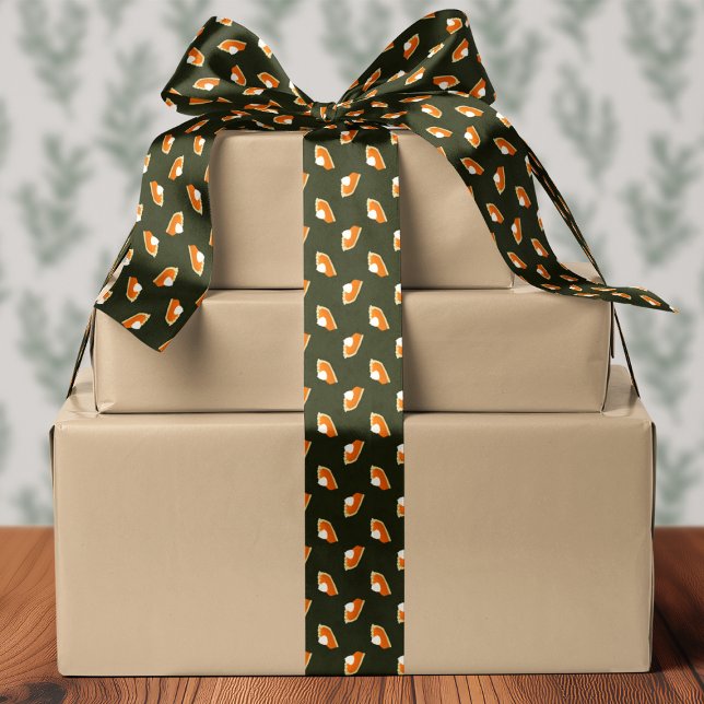 Pumpkin Pie Slice Green Erntedank Satinband (Von Creator hochgeladen)