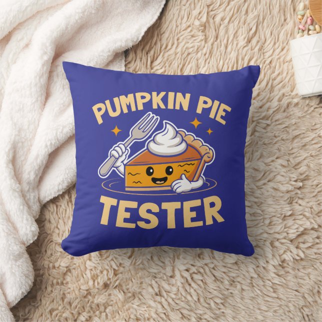 Pumpkin Pie Tester Erntedank Kissen (Decke)