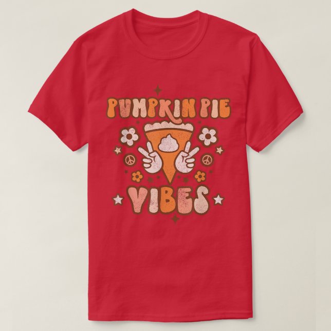 Pumpkin Pie Vibes Womens Girls Pumpkin Season Herb T-Shirt (Design vorne)