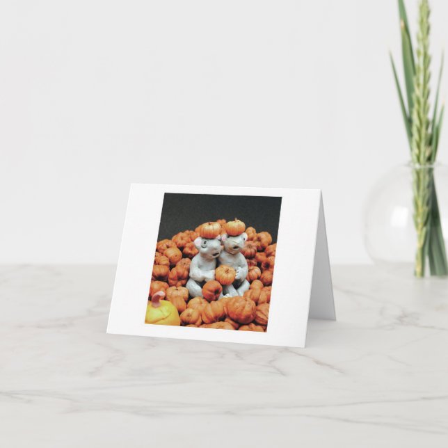 Pumpkin Pile - Mäuse Karte (Vorderseite)