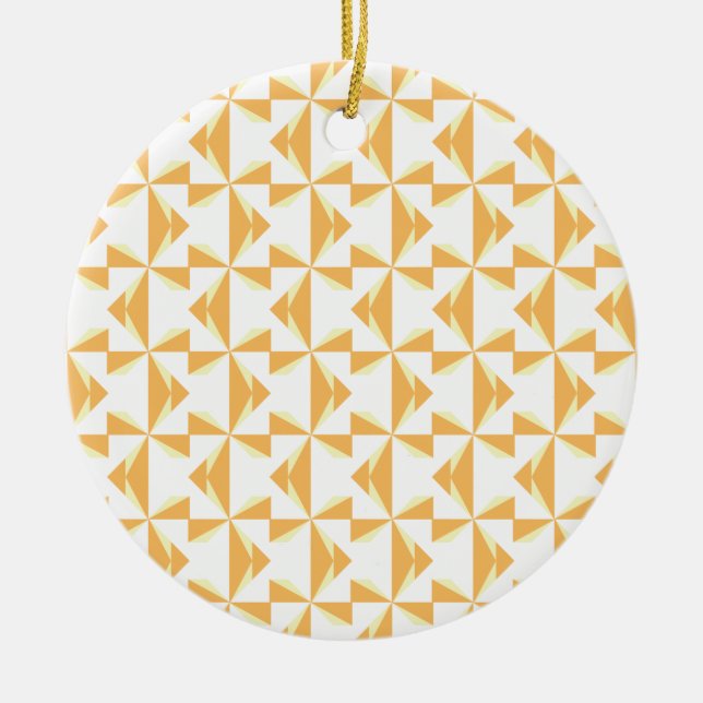 Pumpkin Pinwheels Keramikornament (Vorne)