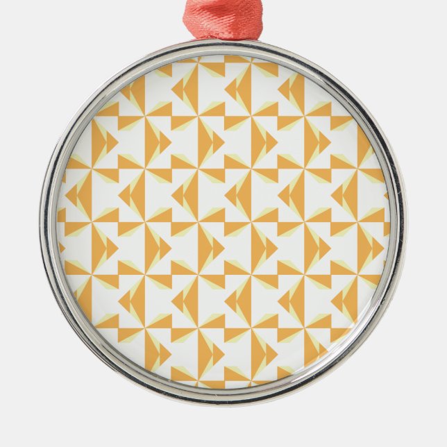 Pumpkin Pinwheels Ornament Aus Metall (Vorne)