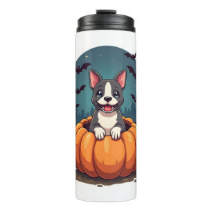 Pumpkin Pitbull Smile Thermosbecher