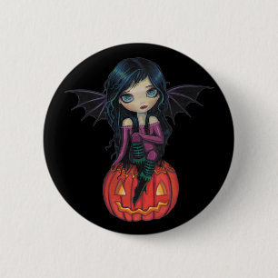 Pumpkin Pixie Halloween Niedlicher Vampirtasten Button